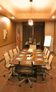 The boardroom at the adjoining Best Western Hotel